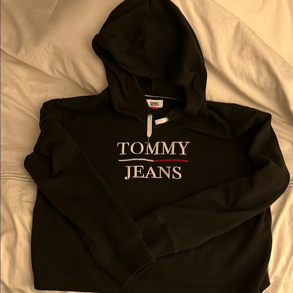 Tommy Jeans Black Crop Hoodie